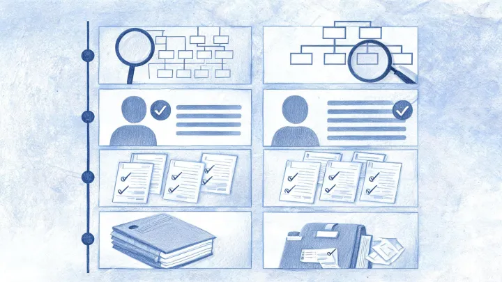 Company research editorial illustration