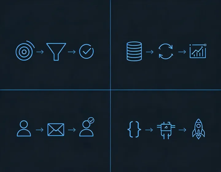Four company research workflows
